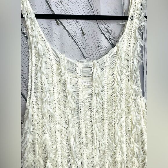 Mags & Pye Shaggy Tank Top Sheer O/S - Picture 3 of 4